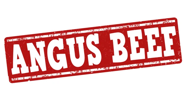 Angus nötkött stämpel — Stock vektor