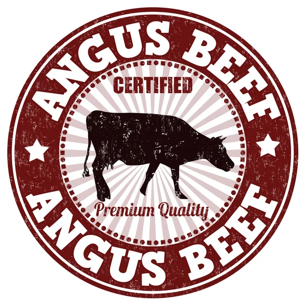 Timbro di manzo Angus — Vettoriale Stock