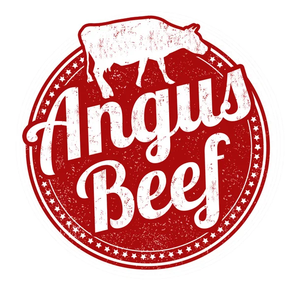 Angus beef stamp — Stock Vector