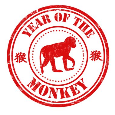Monkey Çince Zodyak damgası