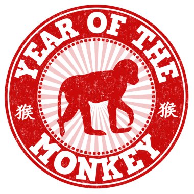 Monkey Çince Zodyak damgası