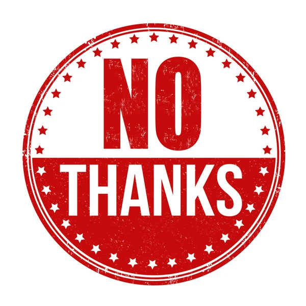 No thanks stamp Royalty Free Vector Image - VectorStock