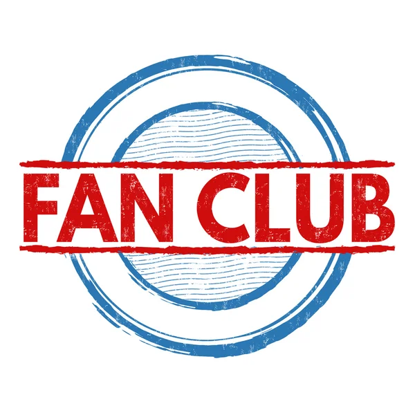 Fan Club stamp — Stock Vector