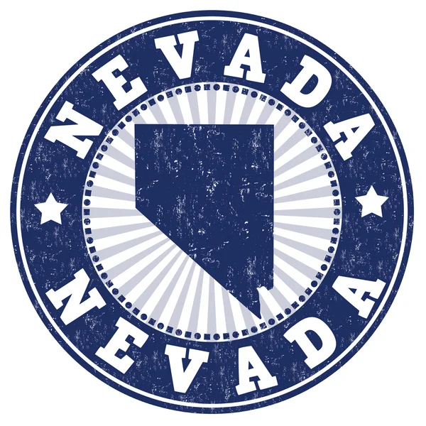 Nevada francobollo grunge — Vettoriale Stock