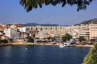 Kavala city in Greece clipart
