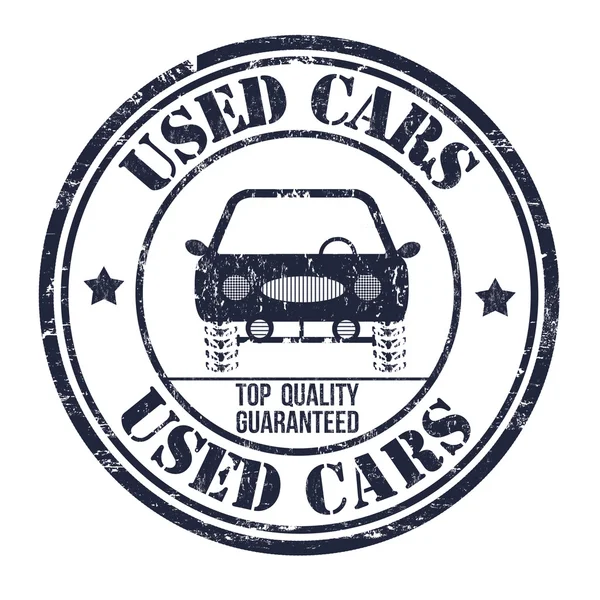 Sello de coches usados — Archivo Imágenes Vectoriales