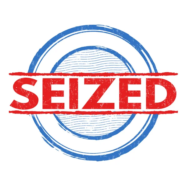 Seized grunge stamp — Stock Vector