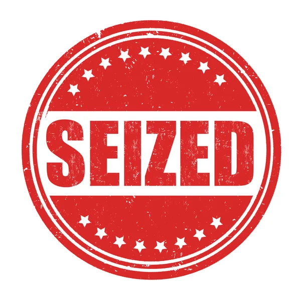 Seized grunge stamp — Stock Vector