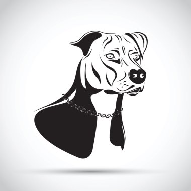 staffordshire terrier dog silhouette clipart