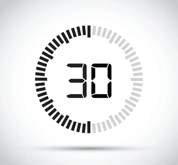 Minuterie 30 secondes — Image vectorielle