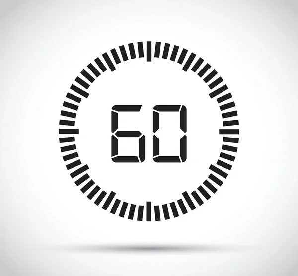 60 秒のタイマー — ストックベクタ