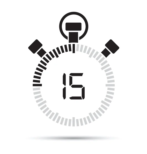 15 seconden timer — Stockvector