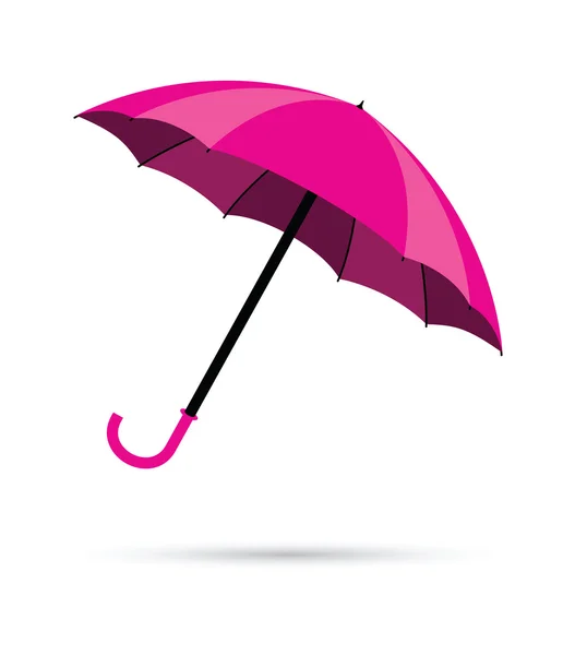 Um guarda-chuva rosa — Vetor de Stock