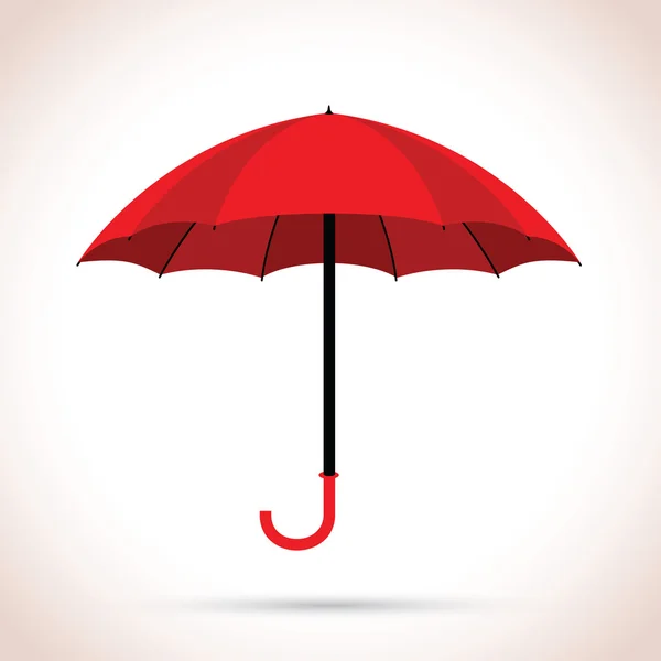 Un parapluie rouge — Image vectorielle