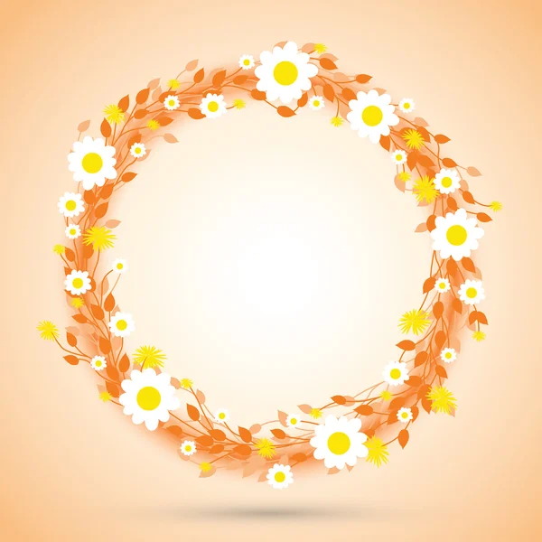 Bloemen daisy patroon — Stockvector