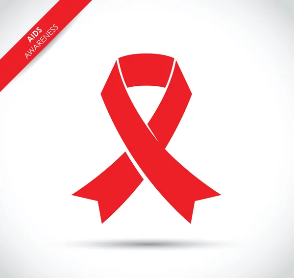 Ruban de sensibilisation au sida — Image vectorielle