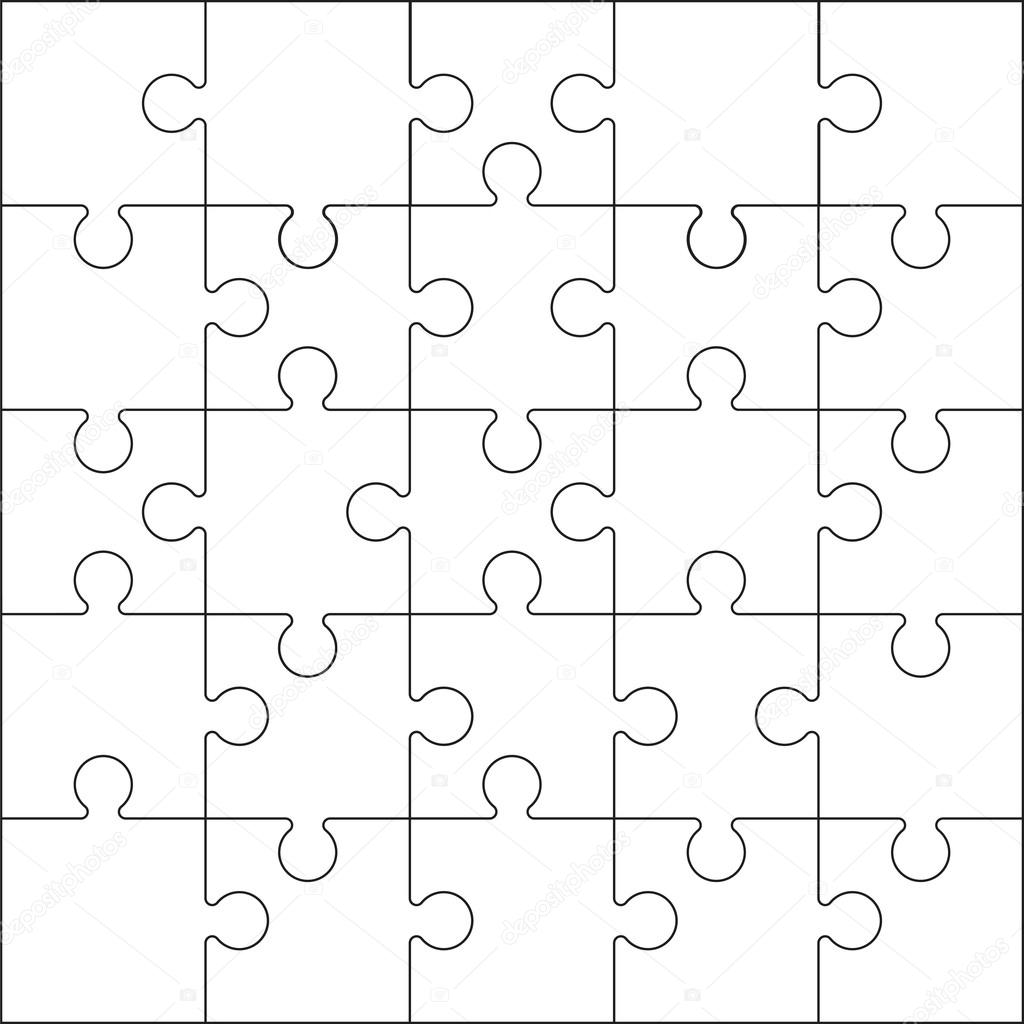 A black jigsaw pieces