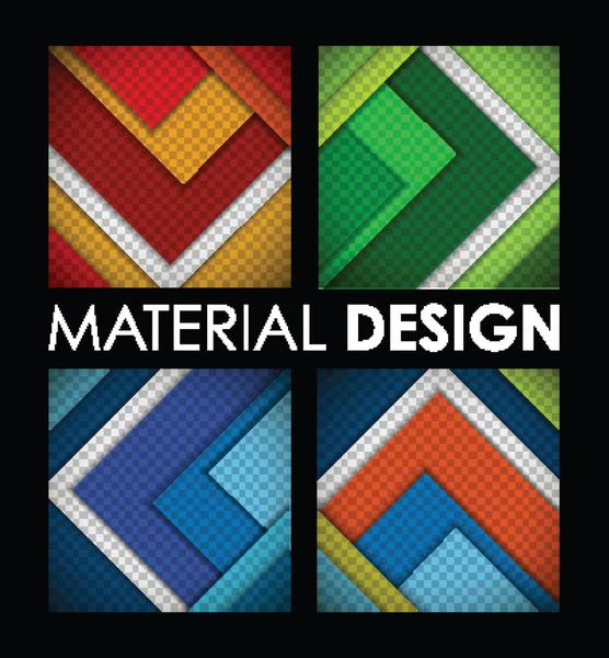 Grupo de diseño de materiales — Vector de stock