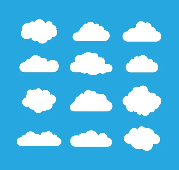 Ein Wolkenset — Stockvektor