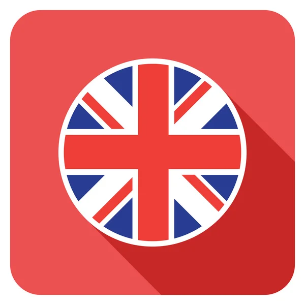 Um ícone de bandeira plana uk — Vetor de Stock