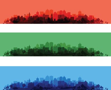 üzerinde baskı cityscapes