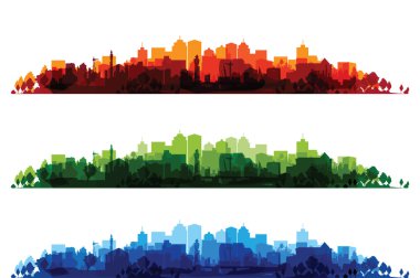 üzerinde baskı cityscapes