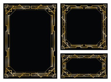 Art deco gatsby arka planlar