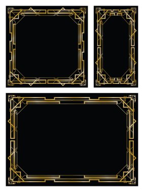 Art deco gatsby arka planlar