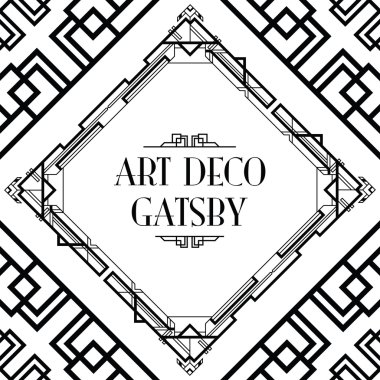 Art deco gatsby stili arka plan