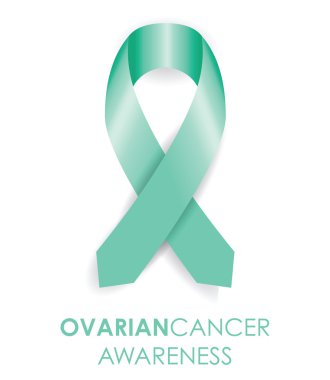 Ovarian cancer ribbon clipart