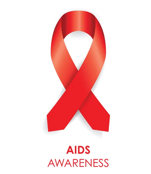 Cinta de sensibilización sobre el sida — Vector de stock