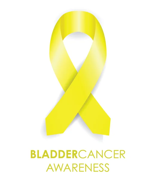 Bladder cancer ribbon — Stock Vector