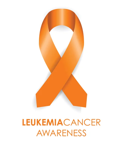 Fita de sensibilização para o cancro da leucemia — Vetor de Stock