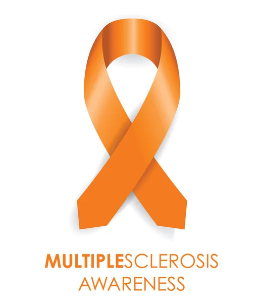 Multiple sclerosis ribbon — Stock Vector