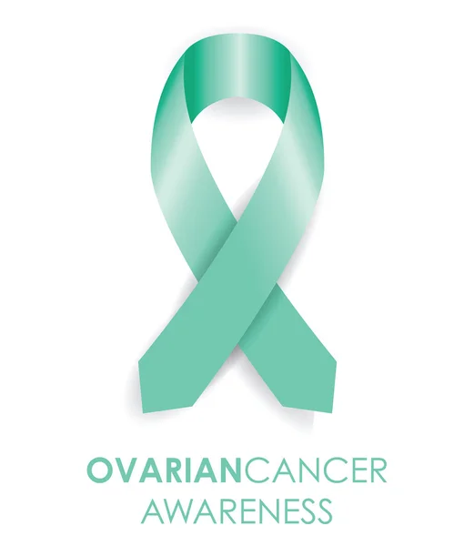 Ovarian cancer ribbon — Stock Vector