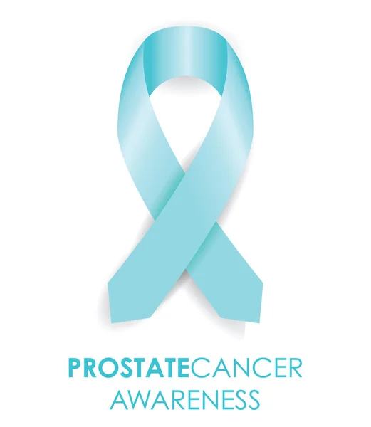 Prostate cancer ribbon — Stock Vector
