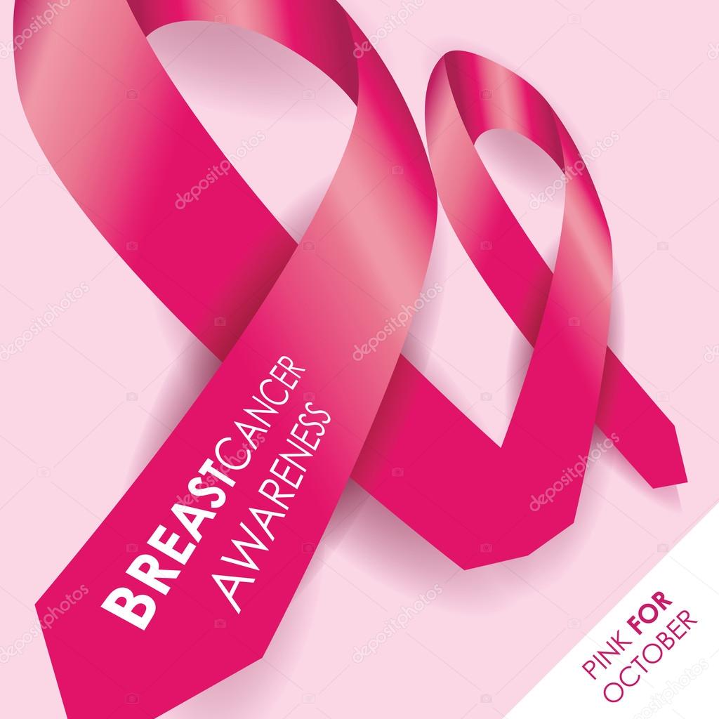 Breast Cancer Awareness Ribbon Vector Image By C Jameschipper Vector Stock 55428267