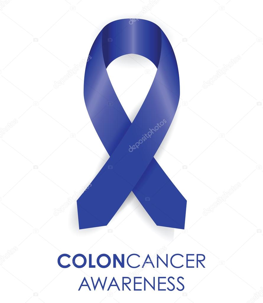 Colon awareness ribbon