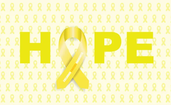 Childhood cancer ribbon — Stockvector