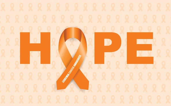 Leukemia cancer awareness ribbon — Stock Vector
