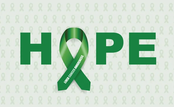 Cinta para el cáncer de conciencia hepática — Vector de stock