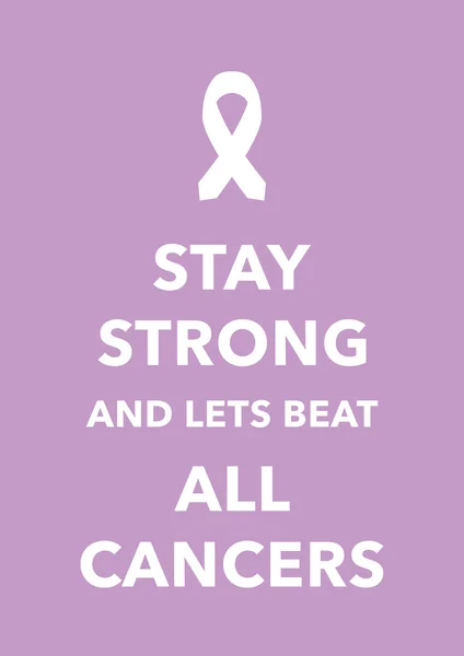 Tous les cancers affiche — Image vectorielle