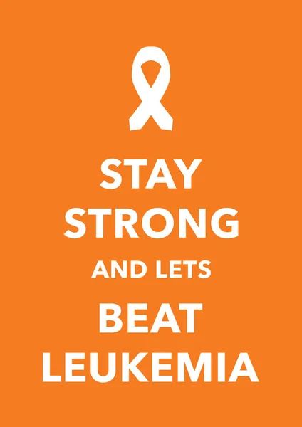 Leukemi-plakat – stockvektor