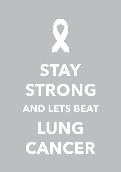 Akciğer kanseri poster — Stok Vektör