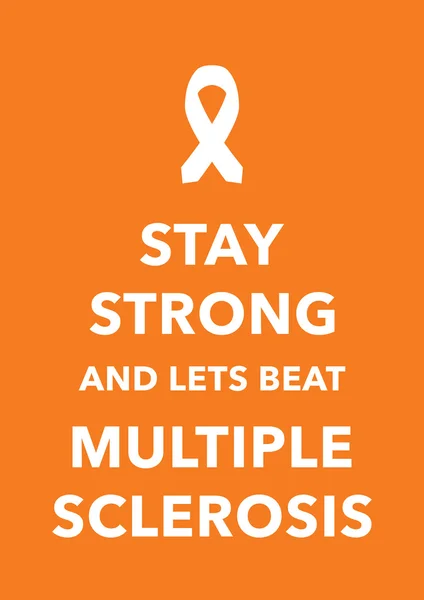 Plakat for multippel sklerose – stockvektor