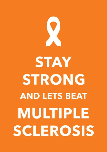 Multiple sclerosis poster — Stock Vector