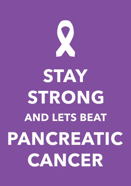 Cartaz de câncer de pâncreas — Vetor de Stock