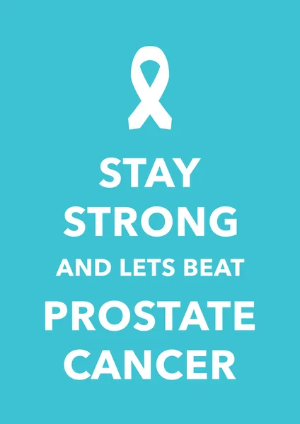 Rakovina prostaty plakát — Stockový vektor