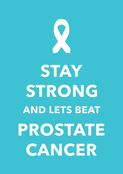 Prostate cancer poster — Stock Vector