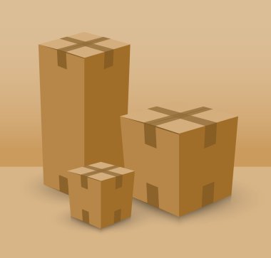 Açık kartı kahverengi tahta kutu seti